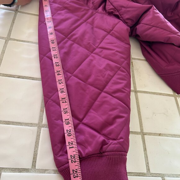 Berry Bold Ava & Viv Quilted Zip Jacket | Plus Size 3X - Picture 12 of 16